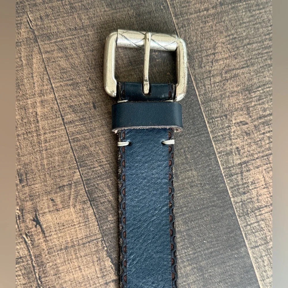 Martin Dingman Men’s Belt Blue Saddle Leather Sz. 36. Exc Cond!!